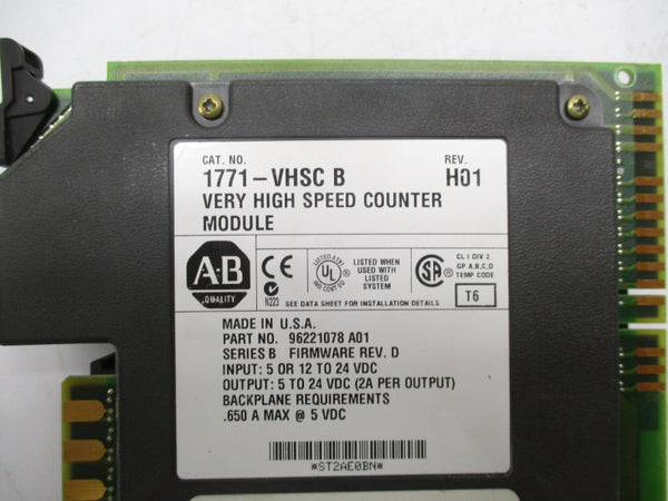 ALLEN BRADLEY 1771-VHSC SER.B F/W.D REV.H01 24VDC UNMP