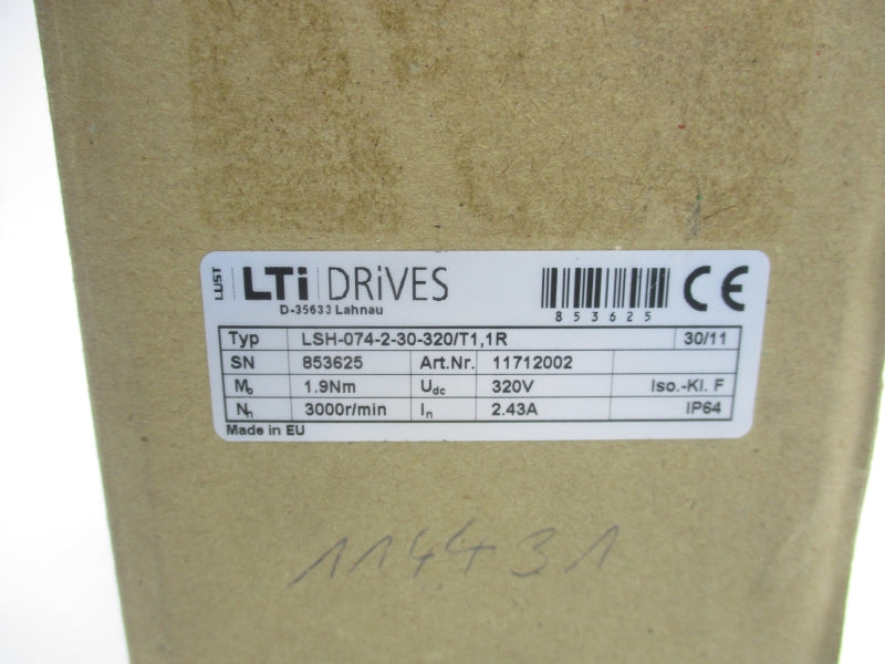 LTI DRIVES LSH-074-2-30-320/T1,1R 320V 2.43A NSMP