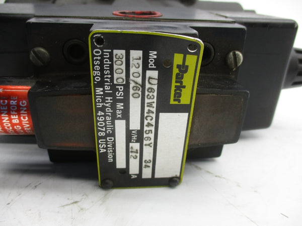 PARKER D63W4C456Y 120V 72A 3000PSI UNMP