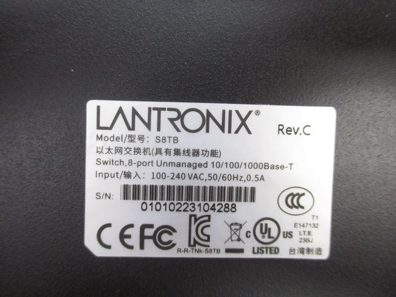 LANTRONIX S8TB 100-240VAC 0.5A NSMP
