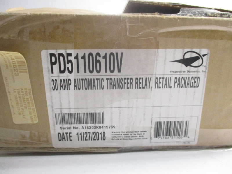 PROGRESSIVE DYNAMICS PD5110610V 240VAC 50A NSMP