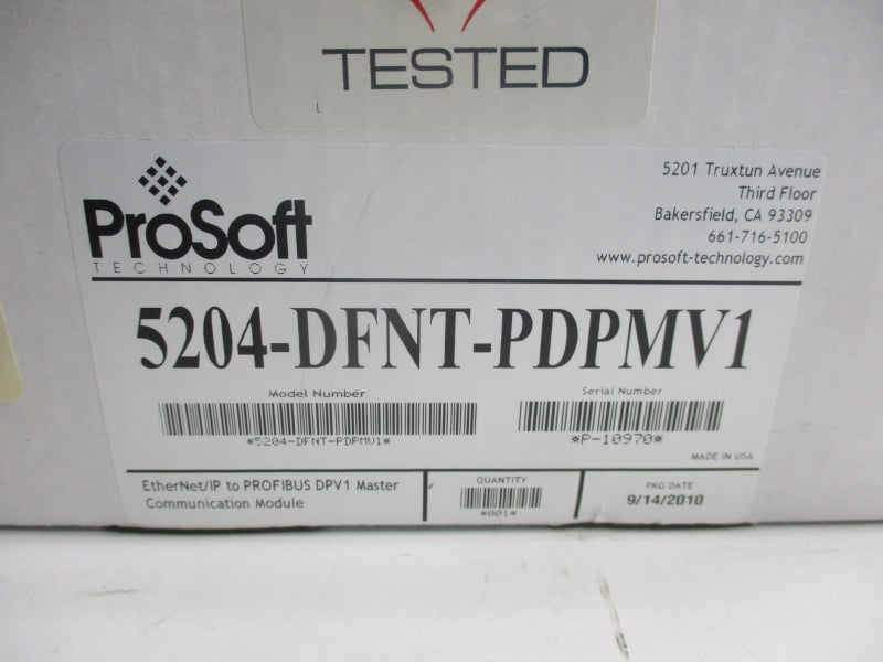 PROSOFT TECHNOLOGY 5204-DFNT-PDPMV1 18-32VDC NSMP