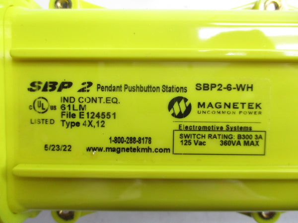 MAGNETEK SBP2-6-WH 125VAC 3A NSMP