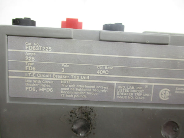 SIEMENS FD63T225 225A UNMP