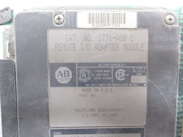 ALLEN BRADLEY 1771-ASB SER. C F/W D 5VDC 1A UNMP