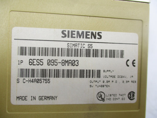 SIEMENS 6ES5 095-8MA03 24VDC NSMP
