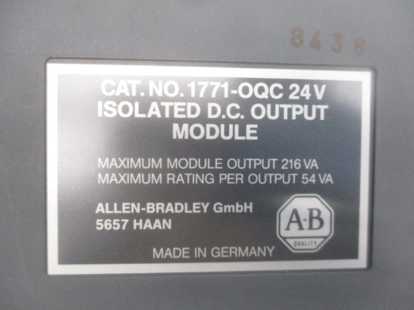 ALLEN BRADLEY 1771-OQC SER. F 24V NSMP