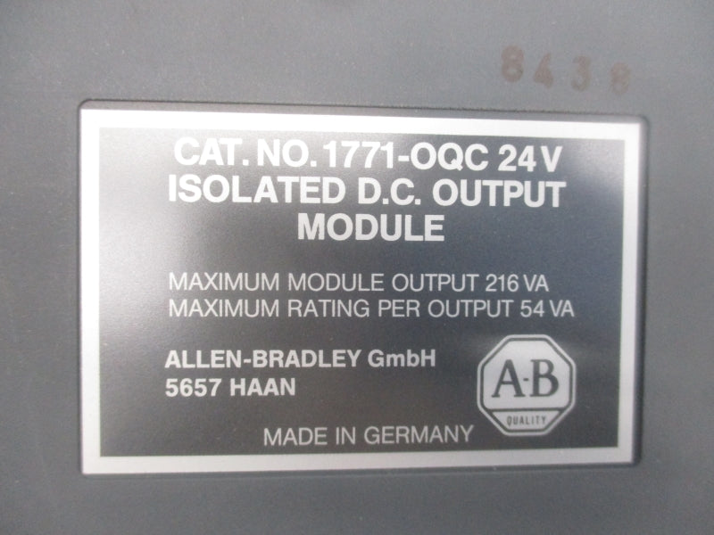ALLEN BRADLEY 1771-OQC SER. F 24V NSMP