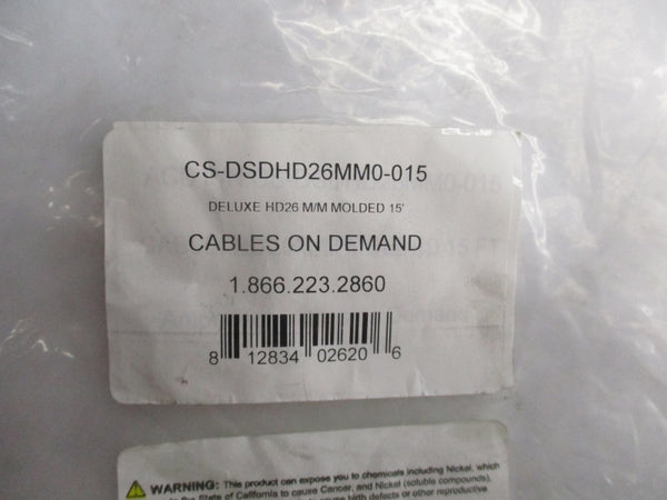 CONNECTOR CABLE CS-DSDHD26MM0-015 NSMP