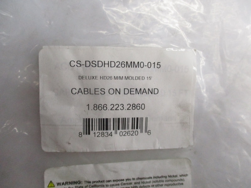CONNECTOR CABLE CS-DSDHD26MM0-015 NSMP