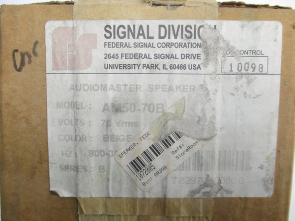 FEDERAL SIGNAL AM50-70B SER. B 70V NSFS