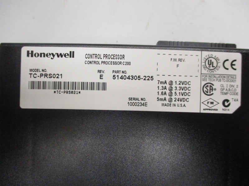 HONEYWELL TC-PRS021 F/W G 24VDC REV. E NSNP
