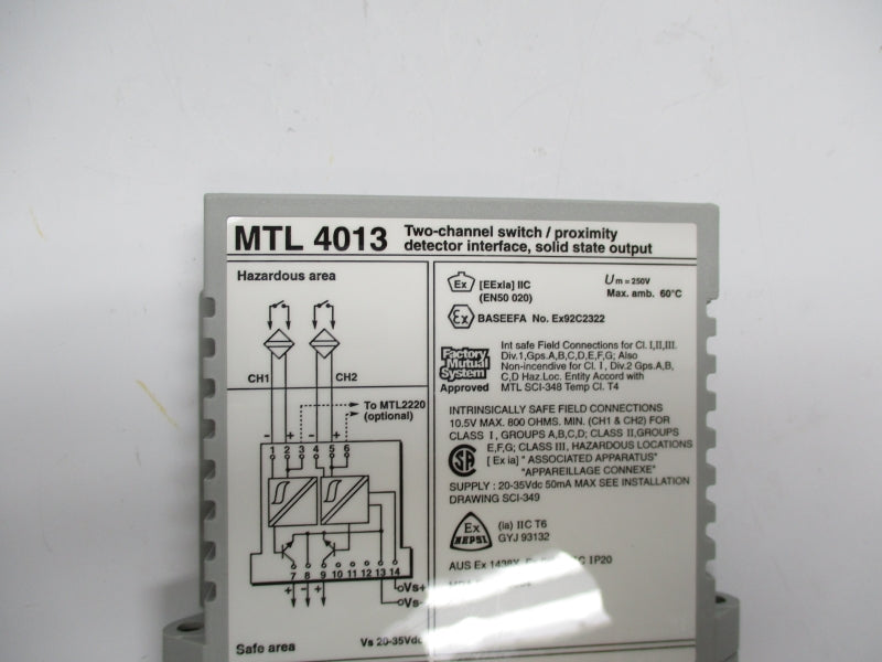 HONEYWELL MTL4013 35VDC NSNP