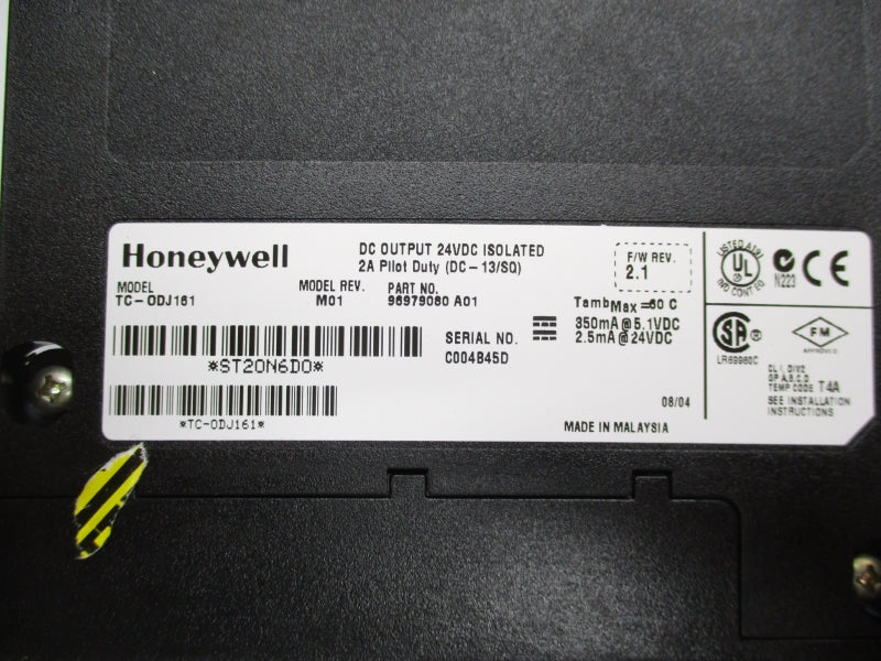 HONEYWELL TC-ODJ161 F/W 2.1 REV M01 24VDC NSNP