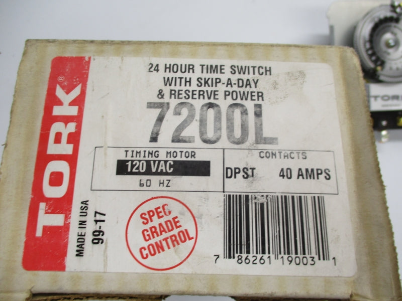 TORK 7200L 120VAC 40A (AS IS) NSMP