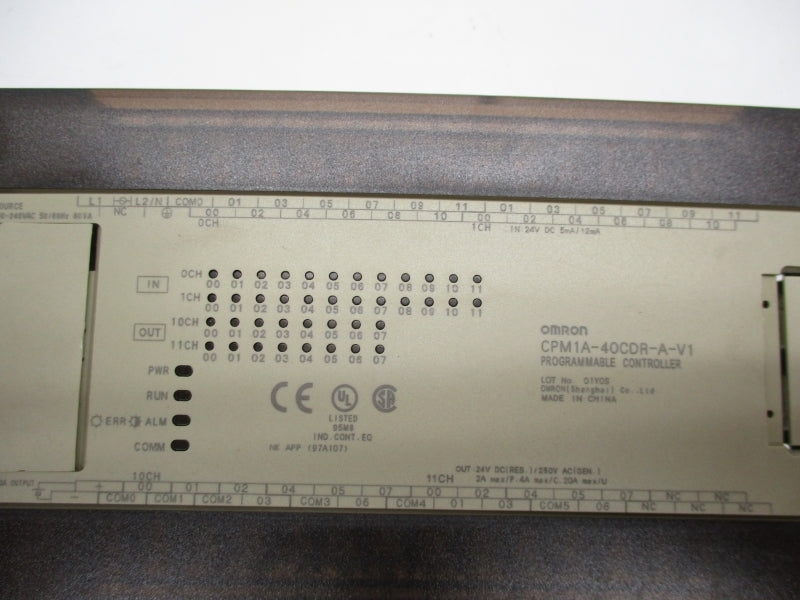OMRON CPM1A-40CDR-A-V1 100-240VAC 20A NSMP