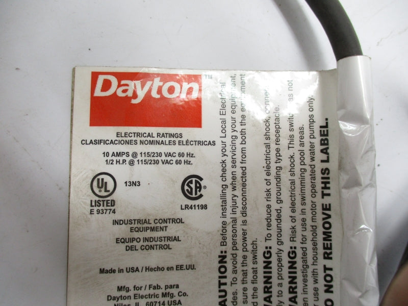 DAYTON 3BY74 230V 10A NSMP