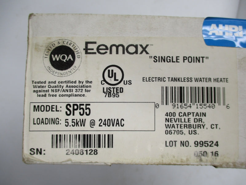 EEMAX SP55 240VAC 150PSI NSMP
