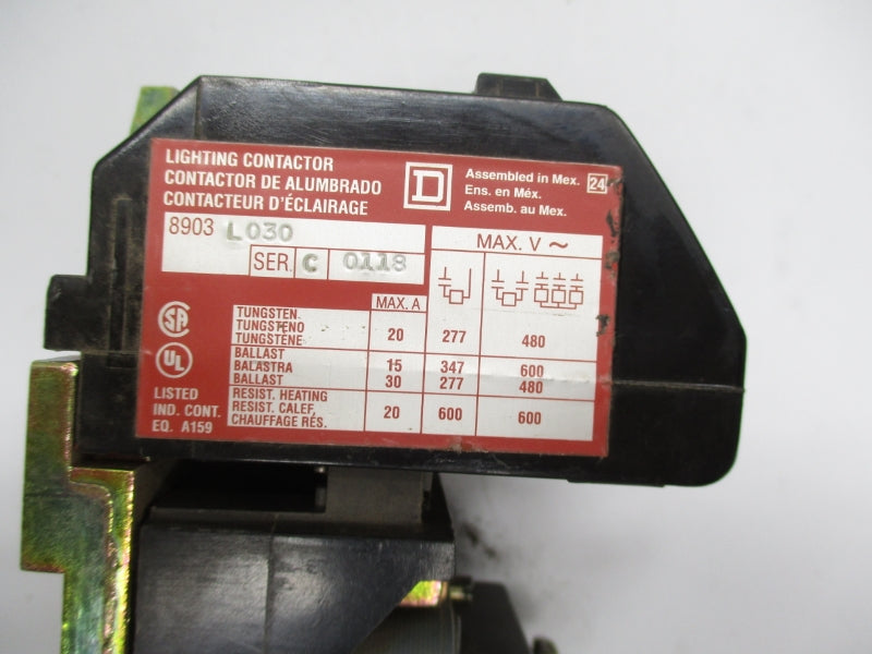 SQAURE D 8903LO30V02 SER. C 120V UNMP