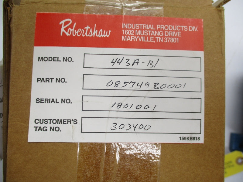 ROBERTSHAW 443A-B1 20PSI NSMP