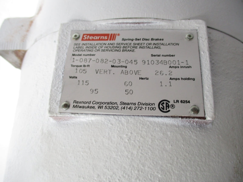 STEARNS 1-087-082-03-045 115V 26.2A UNMP