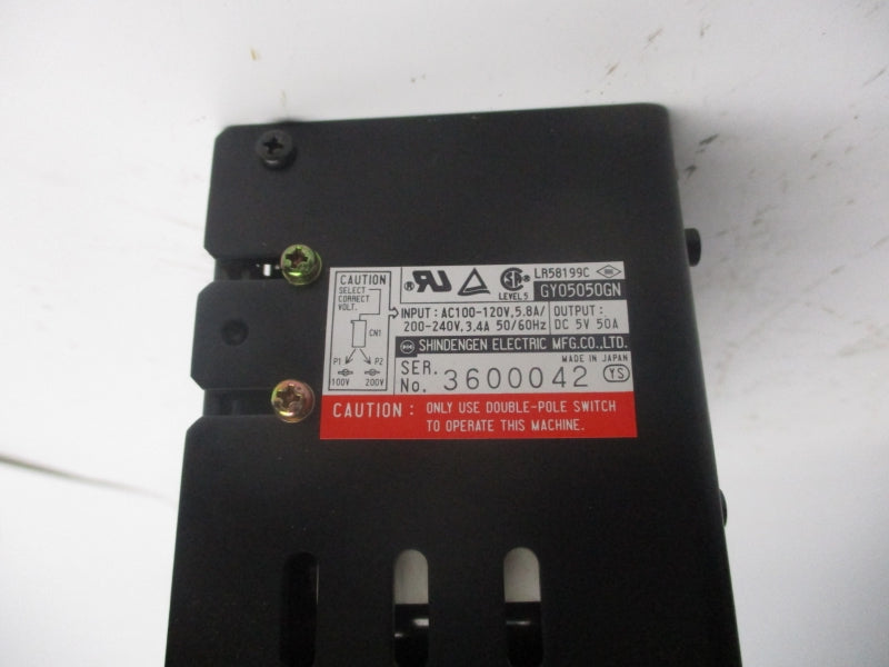 SHINDENGEN GY05050GN 240V 3.4A NSNP