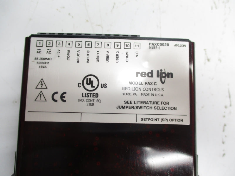 REDLION CONTROLS PAXC0020 250VAC NSMP