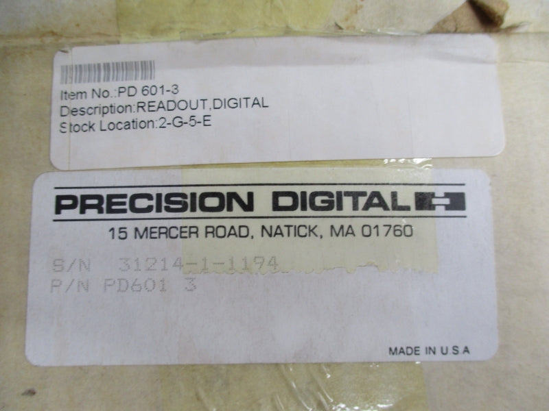 PRECISION DIGITIAL PD6013 5VDC NSMP