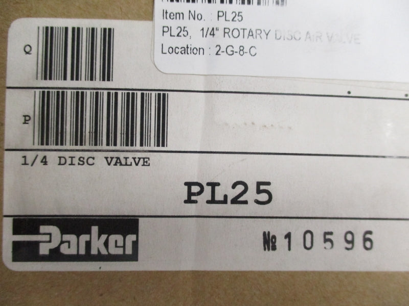 PARKER PL25 150PSI (AS PICTURED) NSMP