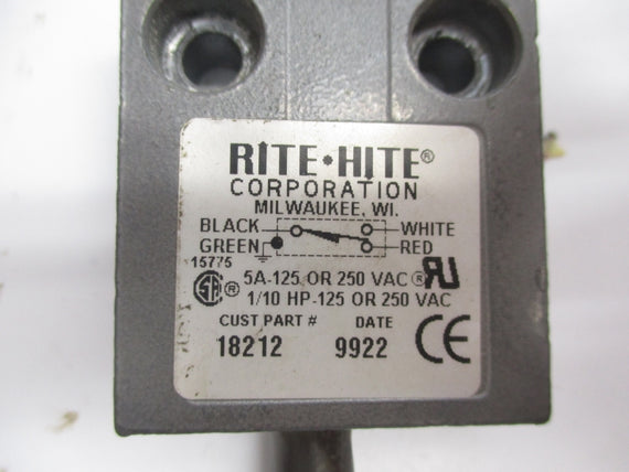 RITE HITE 18212 1225-250VAC 5A UNMP