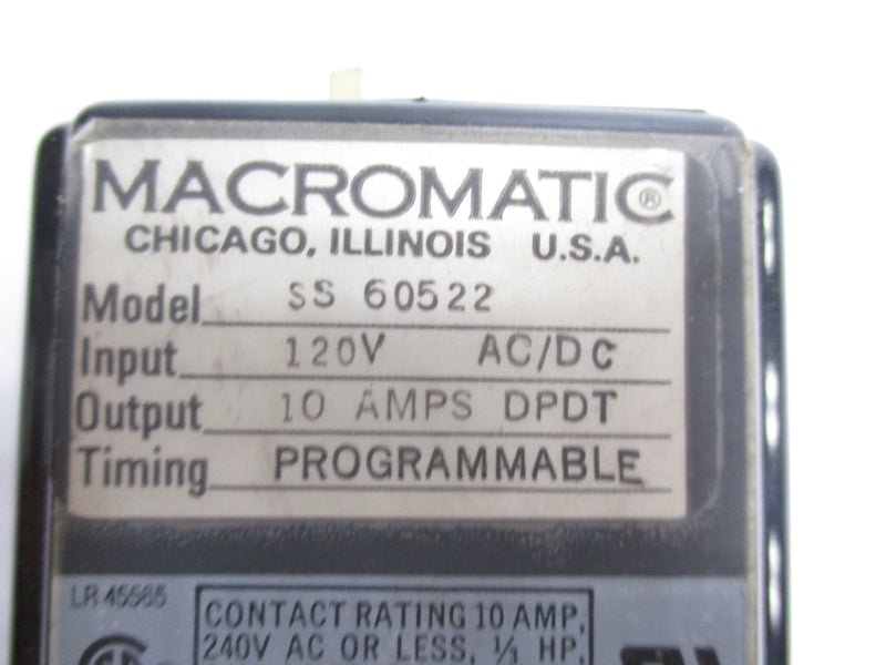 MACROMATIC SS60522  120V 10A UNMP