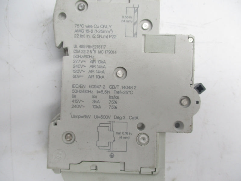 SCHNEIDER ELECTRIC M9F42120 277V 20A (AS PICTURED) UNMP