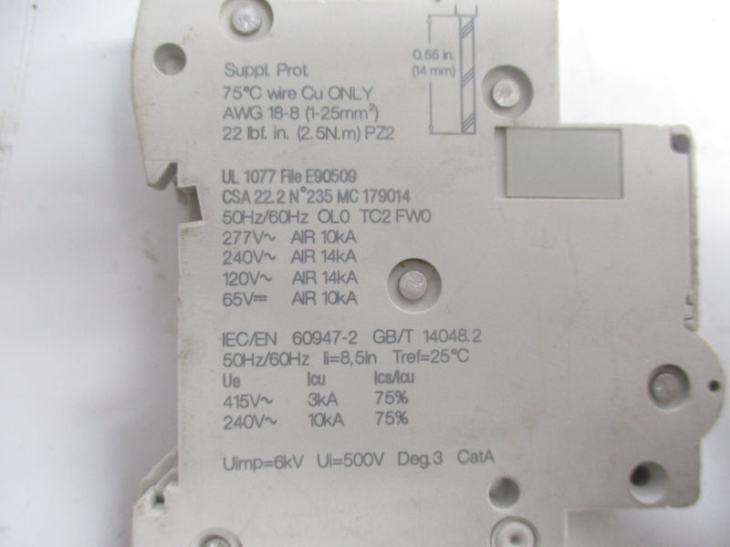 SCHNEIDER ELECTRIC M9F22101 277V 1A UNMP