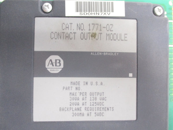 ALLEN BRADLEY 1771-OZ 138VAC 5VDC NSNP
