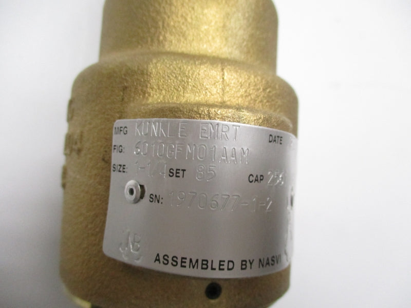 KUNKLE 6010GFM01AAM 1-1/4" 85 PSI NSMP