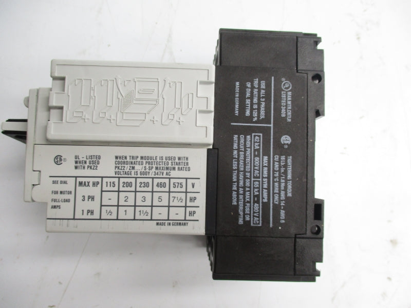 KLOCKNER MOELLER ZM-10-PKZ2 575V 10A NSMP