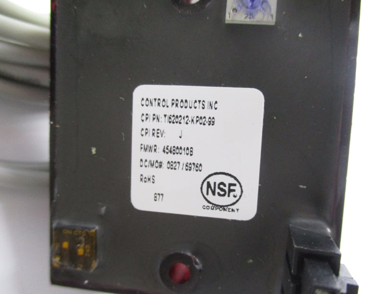 CONTROL PRODUCTS TI60212-KPO2-99 F/W 454800108 REV. J NSNP