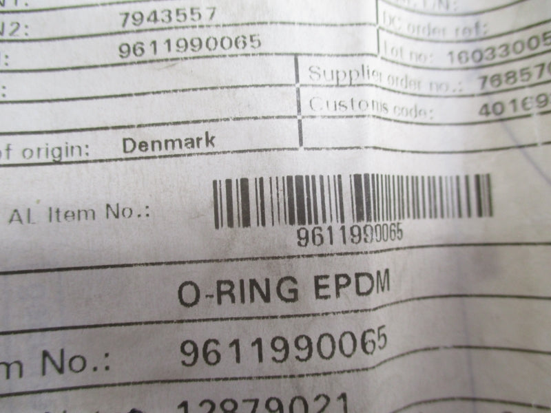 O-RING 9611990065 (PKG OF 5) NSNP