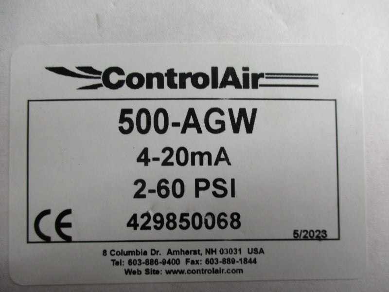 CONTROLAIR 500-AGW 65-150PSI NSNP