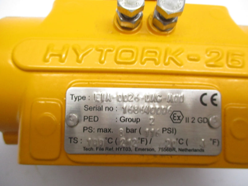 HYTORK EIA-0026-DAG-A00 116 PSI NSNP