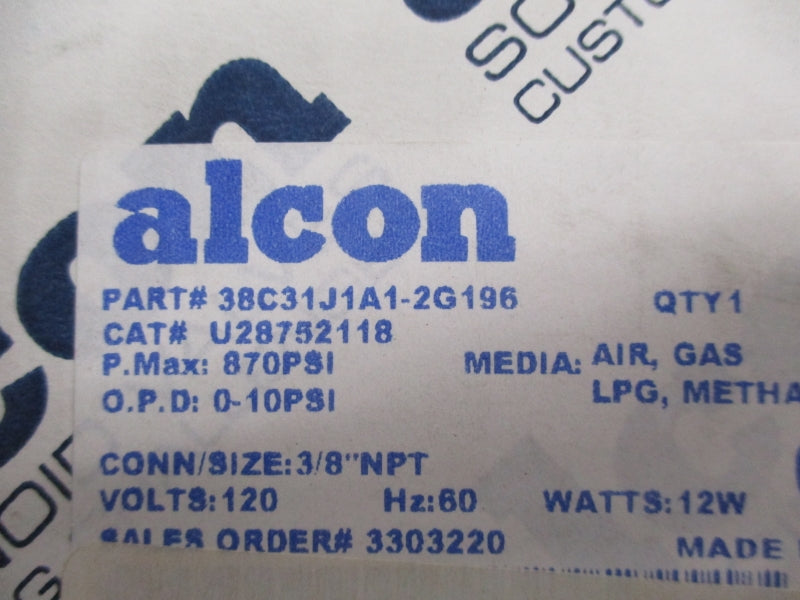 XYLEM ALCON 38C31J1A1-2G196 120V 870PSI NSMP