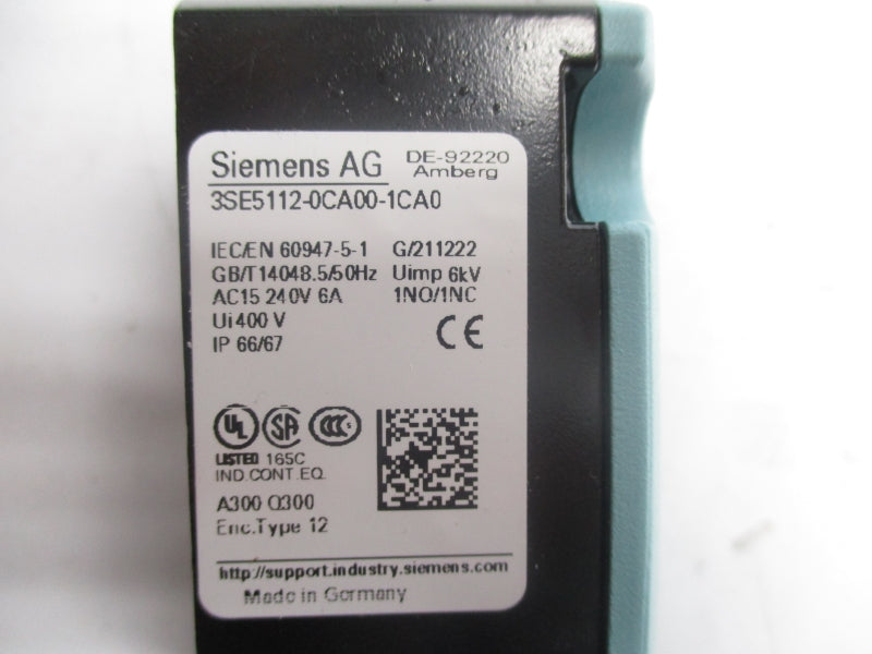SIEMENS 3SE5112-0CA00-1CA0  400V 6A NSMP