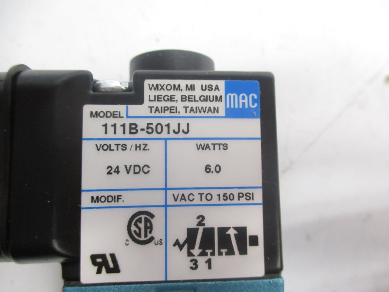 MAC 111B-501JJ 24VDC 150PSI NSMP