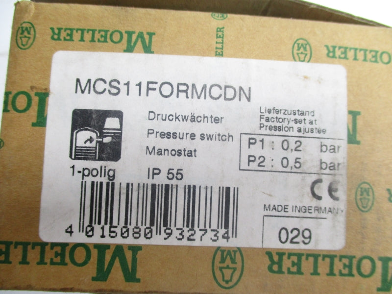 KLOCKNER MOELLER MCS11FORMCDN 120V 160PSI NSMP