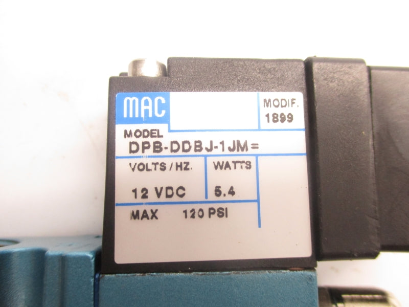 MAC 411A-B0A-DP-DDBJ-1JM 12VDC 120PSI NSNP
