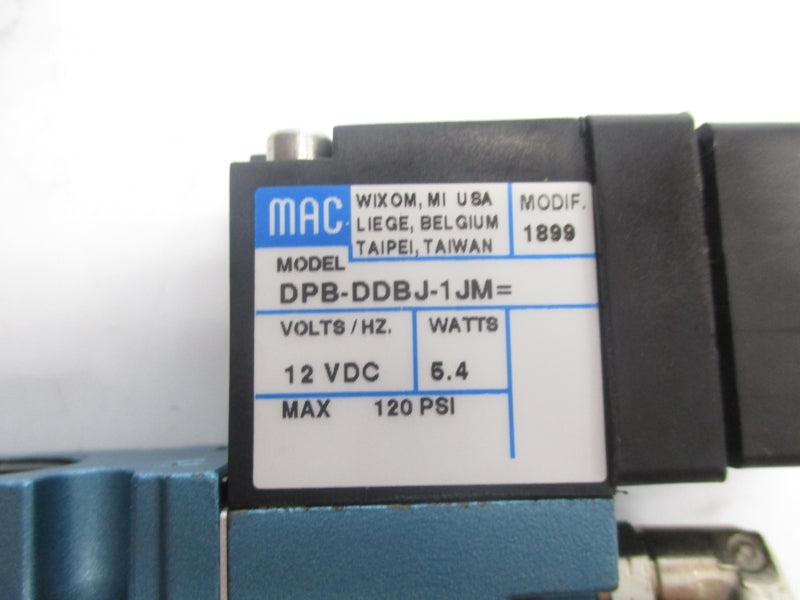 MAC 411A-B0A-DP-DDBJ-1JM 12VDC 120PSI NSMP