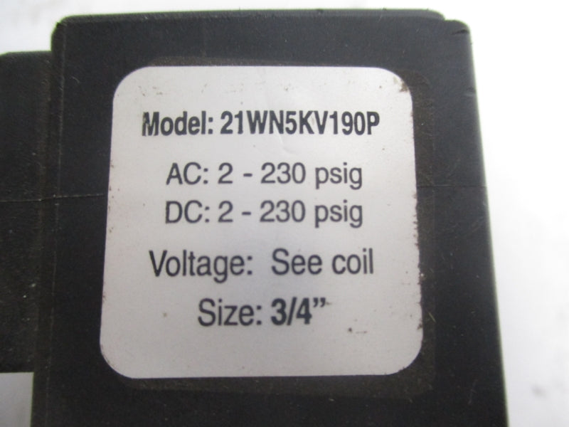 GRANZOW 21WN5KV190P 24VDC 230PSI NSNP
