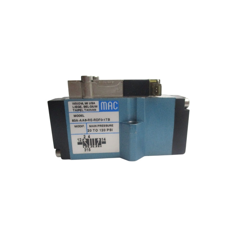 MAC 83A-AA6-RE-RDF0-1TB 24VDC 120PSI NSNP