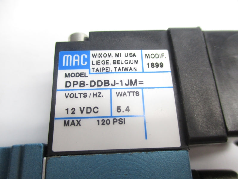 MAC 411A-B0A-DP-DDBJ-1JM 12VDC 120PSI NSMP