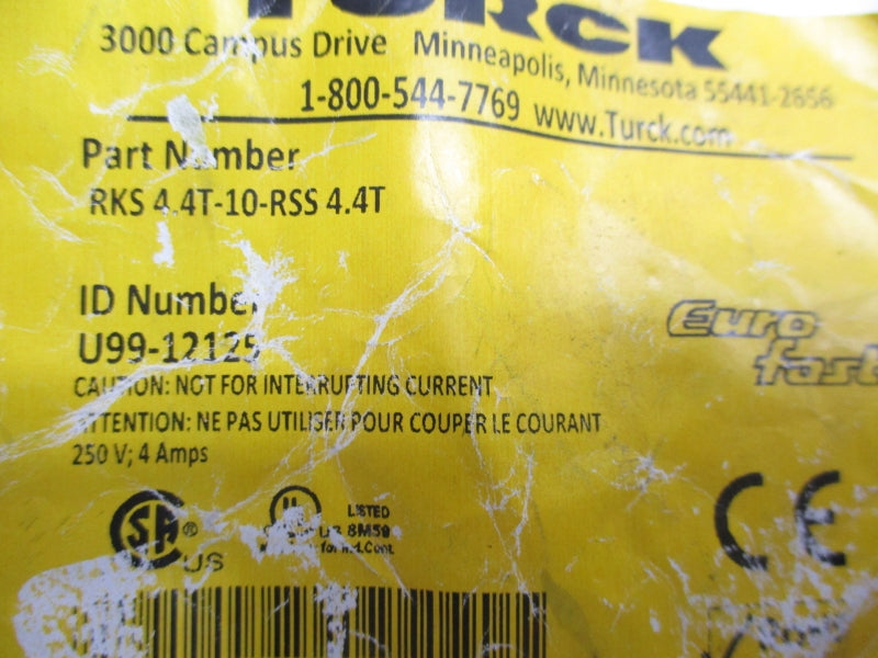 TURCK RKS4.4T-10-RSS4.4T  U99-12125 250V 4A NSMP